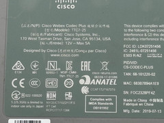Cisco CS-CODEC-PLUS TTC7-25 Webex Codec Plus w/ Power Adapter