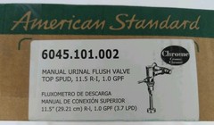 American Standard Durable Manual Urinal Flush Valve Chrome 6045.101.002