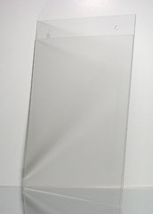 Dazzling Displays 5 Clear 8-1/2″ x 11″ Wall Mount Sign Holders