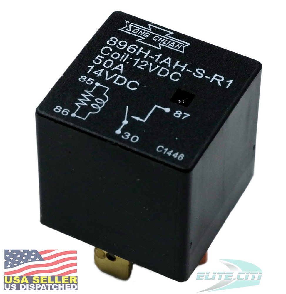 Song Chuan 896H-1AH-S-R1-12VDC COIL “SEALED” SPST 50A 12VDC Relay