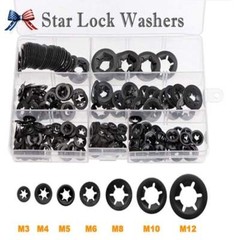 Star Nut Star lock Push-on Locking Washers Clips Fastener Assorted 340/680Pcs