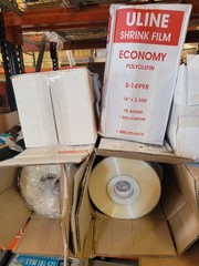 ULINE polyolefin shrink film S-14988 ; 16″ X 3500′ ; 75 Gauge ; $250 obo for all