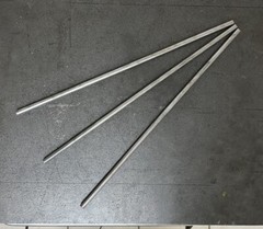 M2 Tool Steel Round Rods 1/4″ (.265 OD) x 12″ | High Speed Steel | 3 Pack
