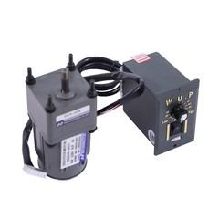 110V Gear Motor with Speed Controller – Adjustable Speed Regulator (20K)
