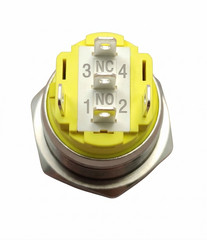 Alpinetech 19mm Momentary Pushbutton Switch with LED Colored Rings or Symbols