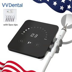 Dental Ultrasonic Piezo Scaler LED Handpiece 5*Tips for EMS Cavitron Woodpecker