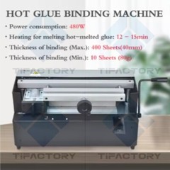 WD-40B Desktop Automatic Glue Binder Book Hardcover Hot Melt Glue Binding Machin