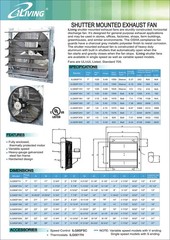Ilg8sf10v 10 Wall Mounted Exhaust Fan Automatic Shutter Variable Speed Vent Fan