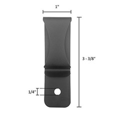 Gun Holster Black Steel Spring Clip with Hole/Hardware IWB OWB for Kydex, Lea…