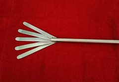 Laparoscopic Fan Retractor 10mmx330mm 5 Blades Straight SS Reusable Instruments