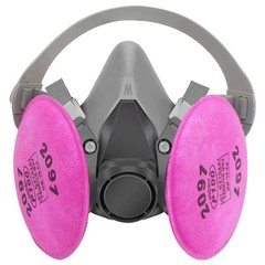 Gas Dust Mask 6200+2091 Gas mask Suit Respirator Painting Spraying Face Size M