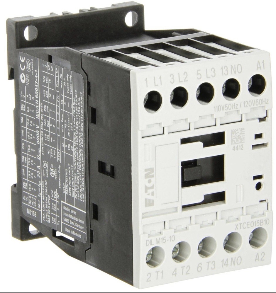 NIB – Eaton – XTCE015B10A – 15A Eaton Xt Contactor