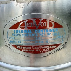 Vtg AerVoid Model 784 10 Gallon Thermal Container Insulated Beverage Dispenser
