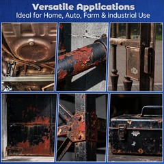 Rust Converter & Metal Primer – 35 Oz Black Anti-Rust Coating for Protection
