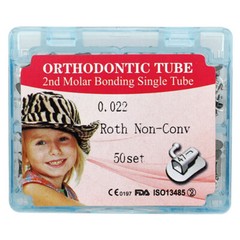 50 Set Dental Orthodontic Buccal Tubes 1st 2nd Molar 022 Roth MBT Mesh Base