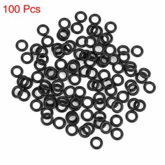 100pcs 7×1.5mm Nitrile Rubber O-rings Heat Resistant Sealing Ring Gaskets✦KD