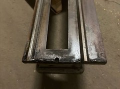 Vintage “The National Supply Co” Toledo Ohio Cast Iron 8’ Lathe Bed