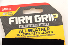 Firm Grip All-Weather Work Gloves,Touch-Screen, Black, New