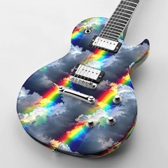 Rainbow in the Clouds – 16″ x 48″ Hydrographic Film Hydro Dipping