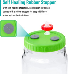 New 12Pcs Mushroom Liquid Culture Mycelium Jar Lids,Wide Mouth With PTFE Filter