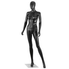 70″ Black Female Mannequin Full Body Maniquine Model Stand Adjustable Metal Base