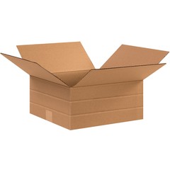 12-1/2″ x 12-1/2″ x 6″ Multi-Depth Cardboard Corrugated Boxes Lot of 25