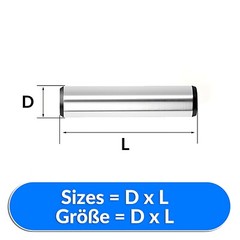 1.5mm 2mm 3mm 4mm 5mm 6mm 8mm – 30mm Metric Dowel Steel Pins Hardened & Ground