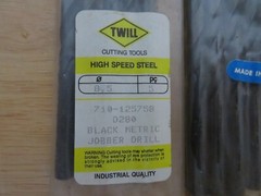 5 pcs TWILL DOALL 8.5mm 8.5 Metric M8.5 Jobber Length HSS Drills BRAZIL