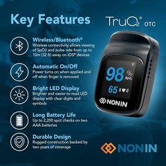 Nonin 02 SpO2 meter Model 3230 Bluetooth Smart Pulse Oximeter- 100% + reviews