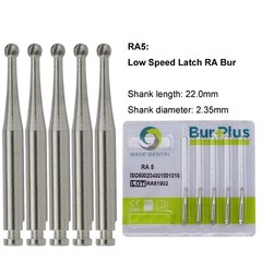 WAVE Dental Round Carbide Bur For Slow Speed Latch RA1-8 Taper Fissure RA702 699