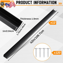 12 Pack 42 Inch Horse Stall Wall Channels Galvanized Steel Easy Installation