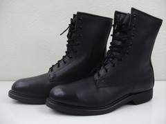 Cove Biltrite Military Combat Army Boots Steel Toe Black Leather 1988 Mens 7.5 W