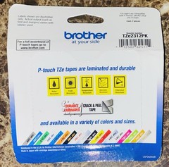 Genuine Brother P-Touch TZe-231 2PK Black Print On White Tape 12mm NEW Sealed