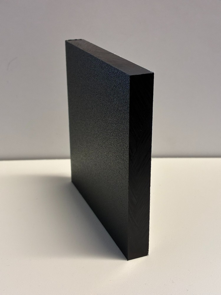HDPE King Starboard Plastic Sheet – 1/2″ Thick (12mm) – Black – 24″ x 48″