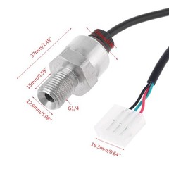 0-0.8Mpa Psi Pressure Sender Stainless Steel for Oil Fuel Air Water Pressure