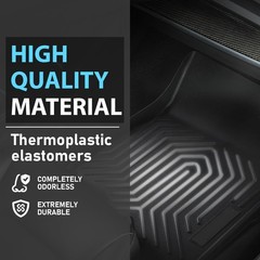 TPE Floor Mats Toyota RAV4 2019-2024 Hybrid 1st 2nd Row All Weather Protection