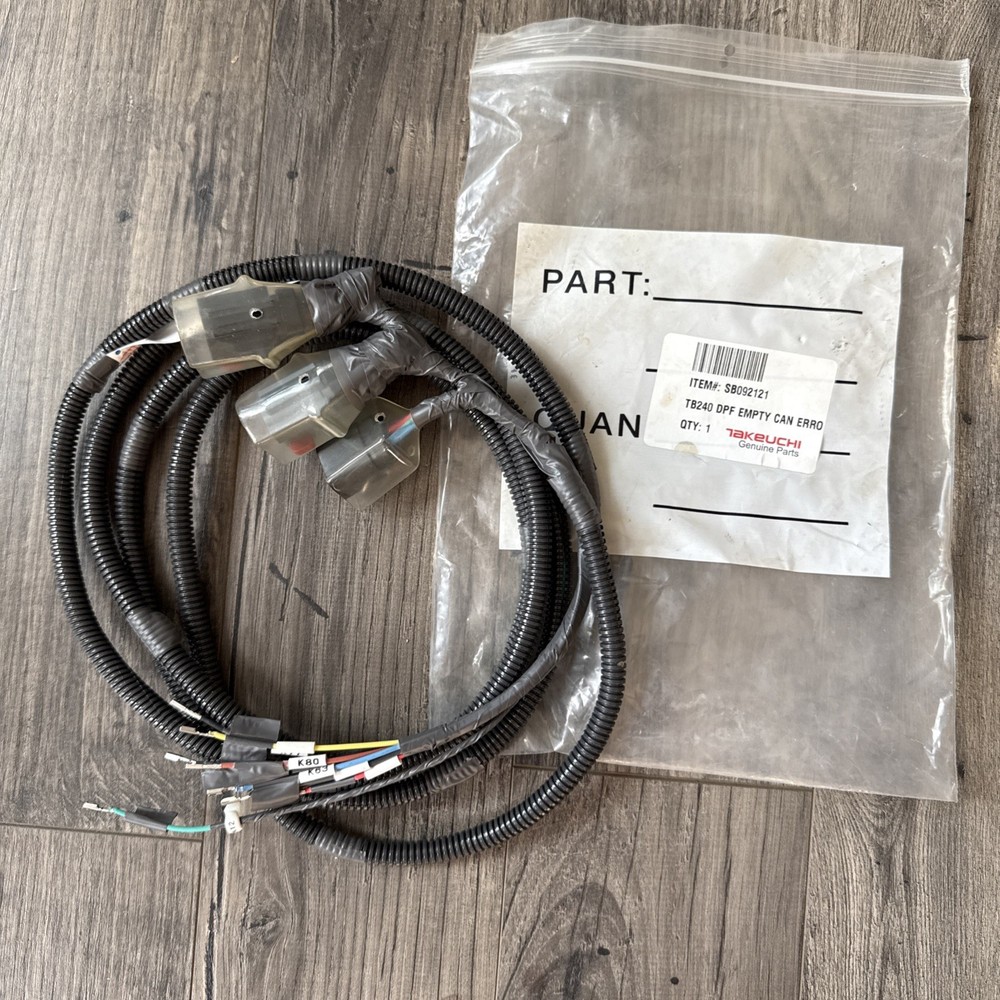 Genuine Takeuchi TB240 DPF empty can error harness OEM part # SB092121. New.