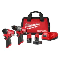 Milwaukee 3497-22RT M12 FUEL 12V 2-Tool Combo Kit w/ M12 3/8″ Ratchet