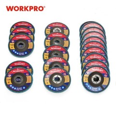 WORKPRO 20PCS 4-1/2″ Flap Disc Arbor Size 7/8″ T29 Zirconia Abrasive Wheel Discs