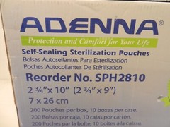 Lot 400 Adenna Medical Grade Sterilization Pouches 2 3/4″ x 10″ – 2 x 200 Boxes