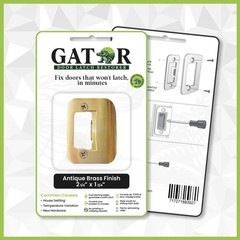 Gator Door Strike Plate with Screws, – 2-1/4″ by 1-3/4″ Universal Latch Re