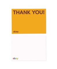 eBay Thank You Cards – Red, Blue, Green and Yellow 5.5” x 4”