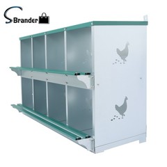 Easy To Install 8 Hole Metal Chicken Nesting Boxes For Chicken Hens Laying Eggs
