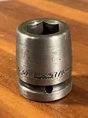 Armstrong 3/4in. drive 6 Point 7/8 in. Impact Socket 6-628 Made in USA
