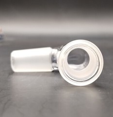 B Quality 14mm 90 Degree Angle Glass Ground Joint Attachment Adapter GonG Elbow