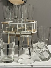 8 Vintage Libbey DuraTuff Endeavor Glasses, Stackable Heavy Duty Tumblers