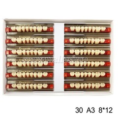 Dental Acrylic Denture Resin Teeth Upper Lower Full Set Shade A1/A2/A3 3/8/16 SD