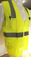 FX Safety Class 2 High Visibility Safety Vest: Solid Lime Front/ Mesh Back