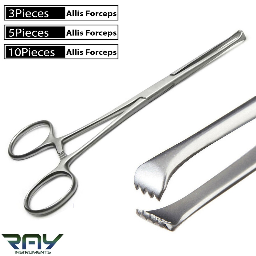 Allis Tissue Forceps 6″ Stainless Steel Surgical Clamp Gyneclogy Instruments
