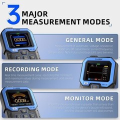 Multimeter Digital 9999 Counts TRMS Voltage Resistance Capacitance Current